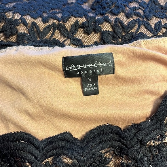 Connected black stretch lace dress - Picture 6 of 6